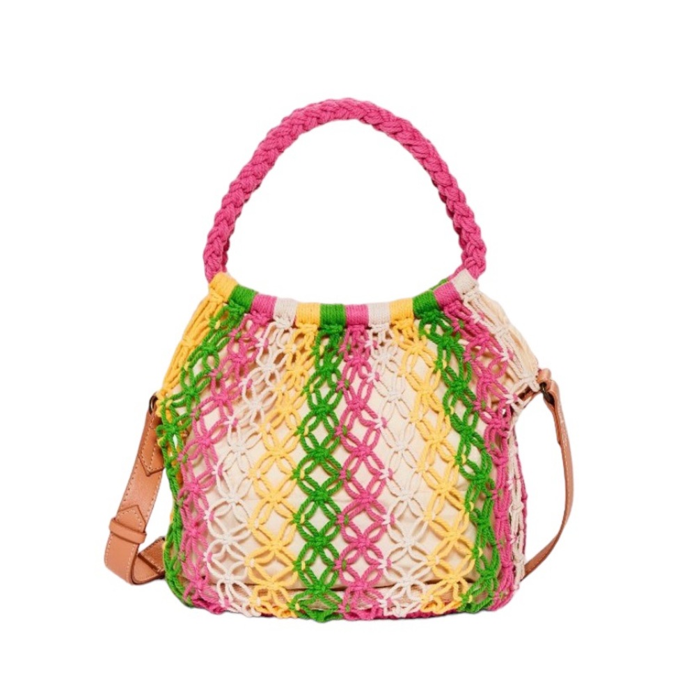 Universal Thread Striped Crochet Style Bag - Picture 3 of 15